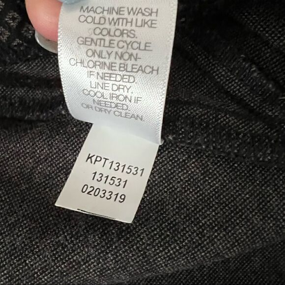 J. Jill Ponte Slim Leg Pant Black + Grey Small Diamond Print Stretch Size Small - Picture 6 of 7